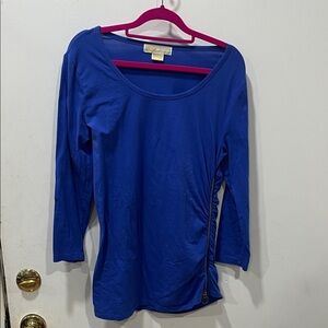 Michael Kors Royal Blue Long Sleeve Top